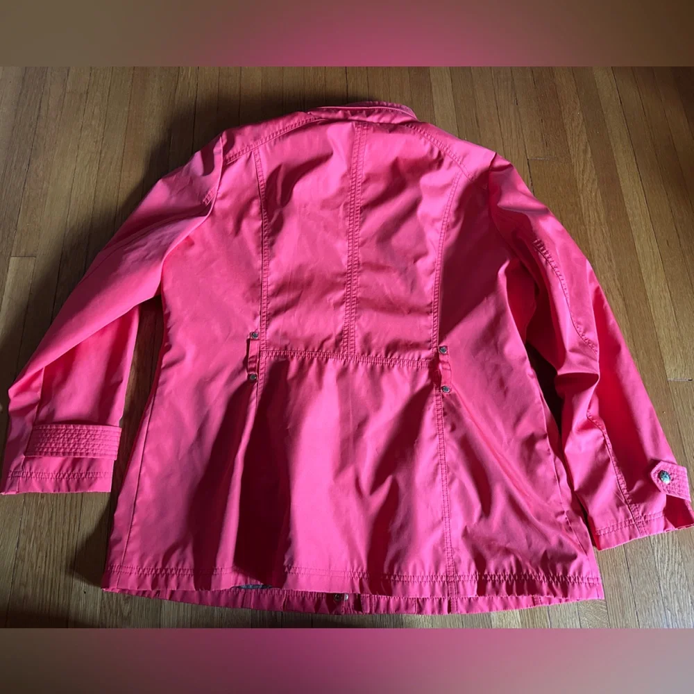 Michael Kors Bright Coral Windbreaker, Size XL